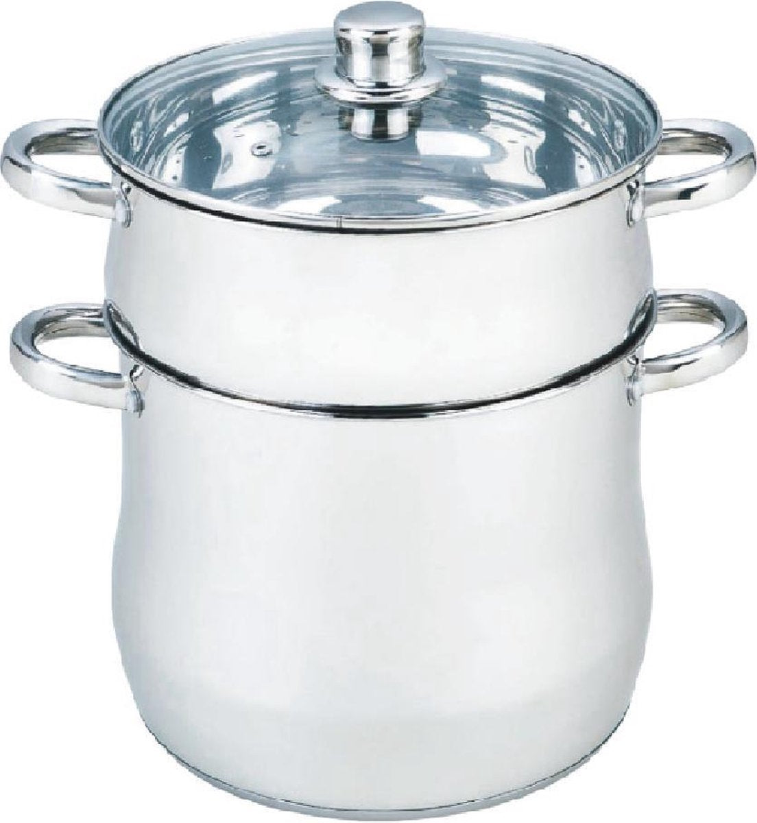 Herzberg HG-5052; Couscous Maker met roestvrij staal 12L