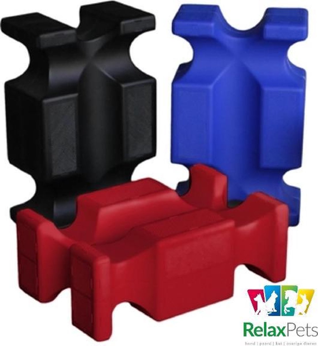 Easyrelaxing - Hindernisblokken - Kunststof - 2 stuks - Rood - Hindernis - Hindernisblok
