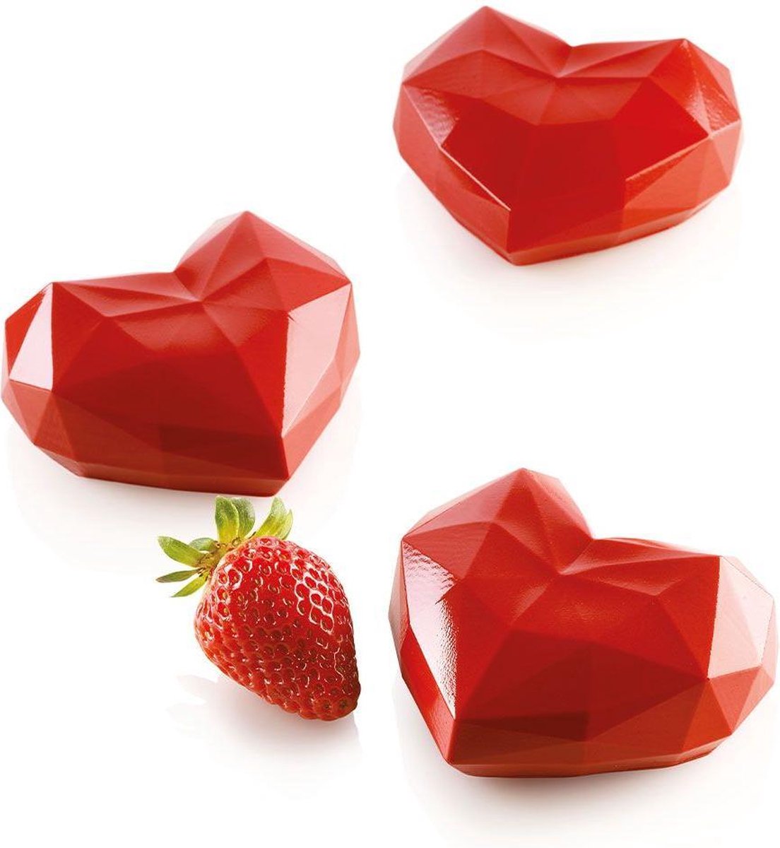 Silikomart Mould Amorini Origami 110 - Geometric Heart Mini