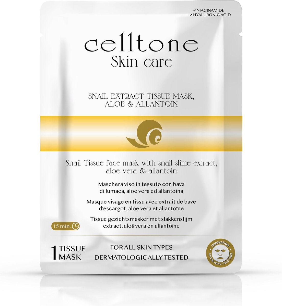Celltone Face Mask - Snail Extract Tissue Mask