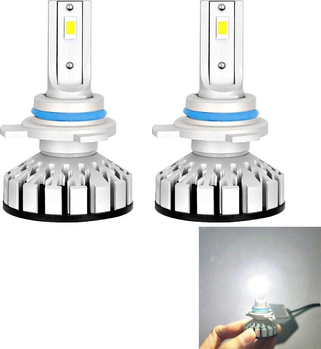 2 STKS R8 9012 / HIR2 30 W 3500LM 6000 K IP65 Waterdichte Auto LED Koplamp met 2 COB Lampen