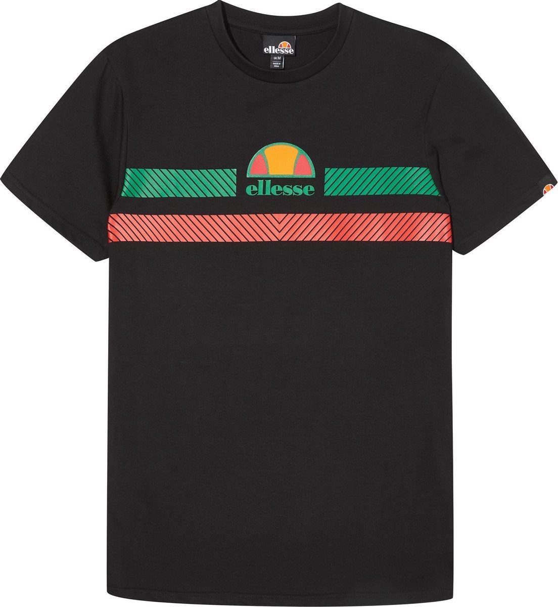 Ellesse Glisenta T-shirt - Mannen - zwart/rood/groen