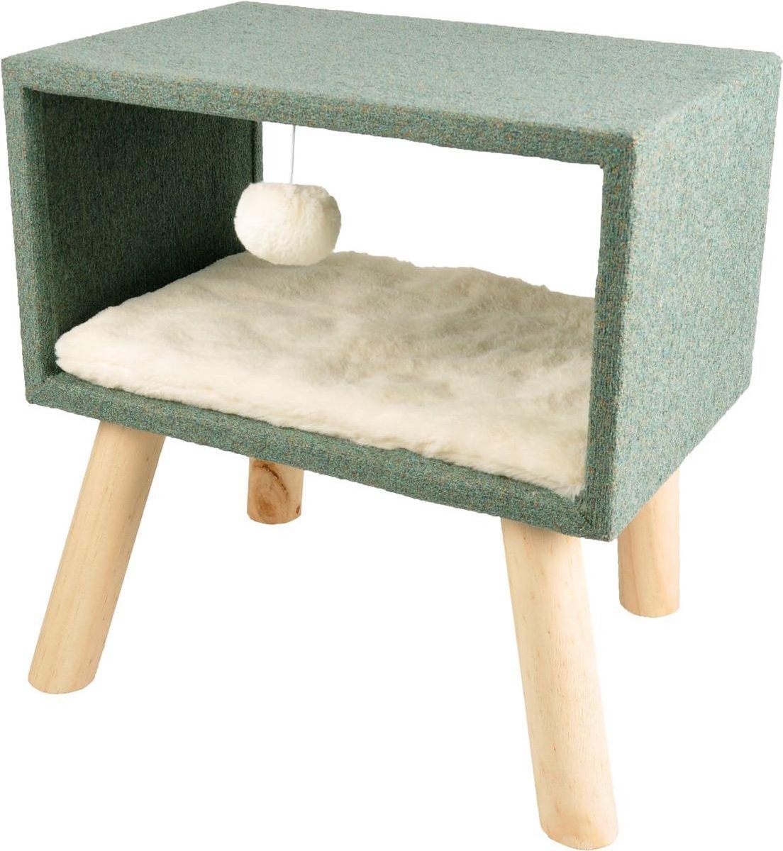 Kattenmeubel Scandi Kubus Groen - Groen - 44 x 40 x 45 cm