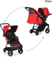 iCoo Acrobat Shop'n Drive - Kinderwagen - Fishbone Red