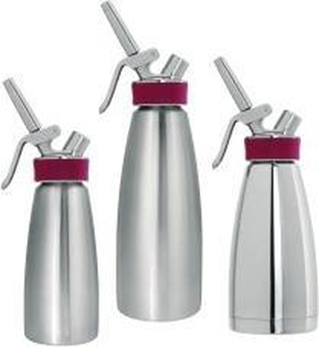 Slagroomspuit volledig rvs | Inhoud: 1 l | Ø: 10cm | H: 30cm