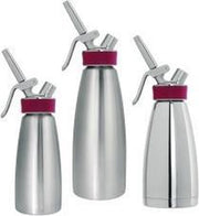 Slagroomspuit volledig rvs | Inhoud: 1 l | Ø: 10cm | H: 30cm