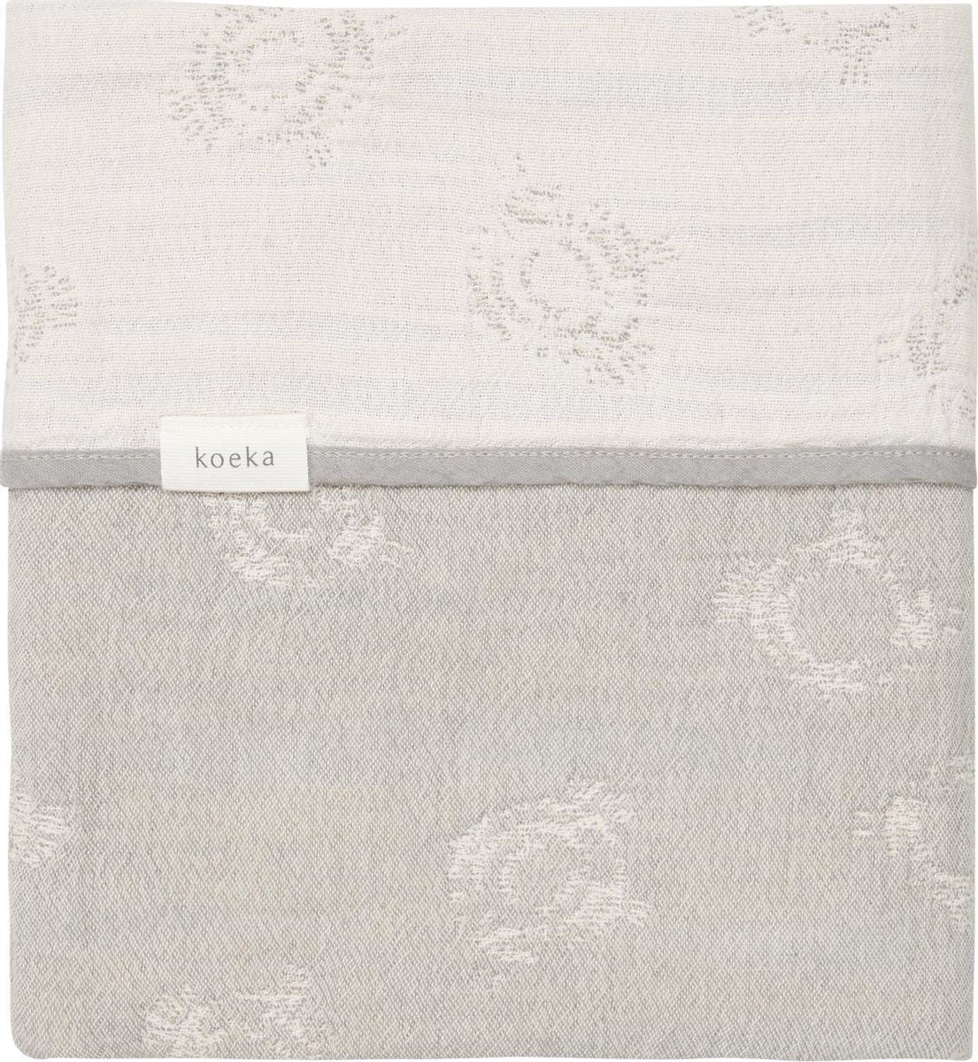 Koeka Ledikantdeken reversible Portobello - steel grey 100x150cm