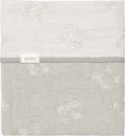 Koeka Ledikantdeken reversible Portobello - steel grey 100x150cm
