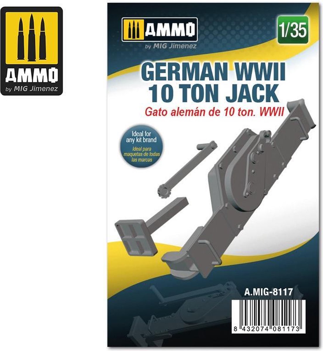 Mig - 1/35 German Wwii 10 Ton Jack (3/21) * - modelbouwsets