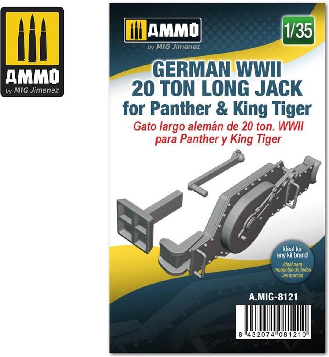 Mig - 1/35 German Wwii 20 Ton Long Jack Panther Tiger (3/21) * - modelbouwsets