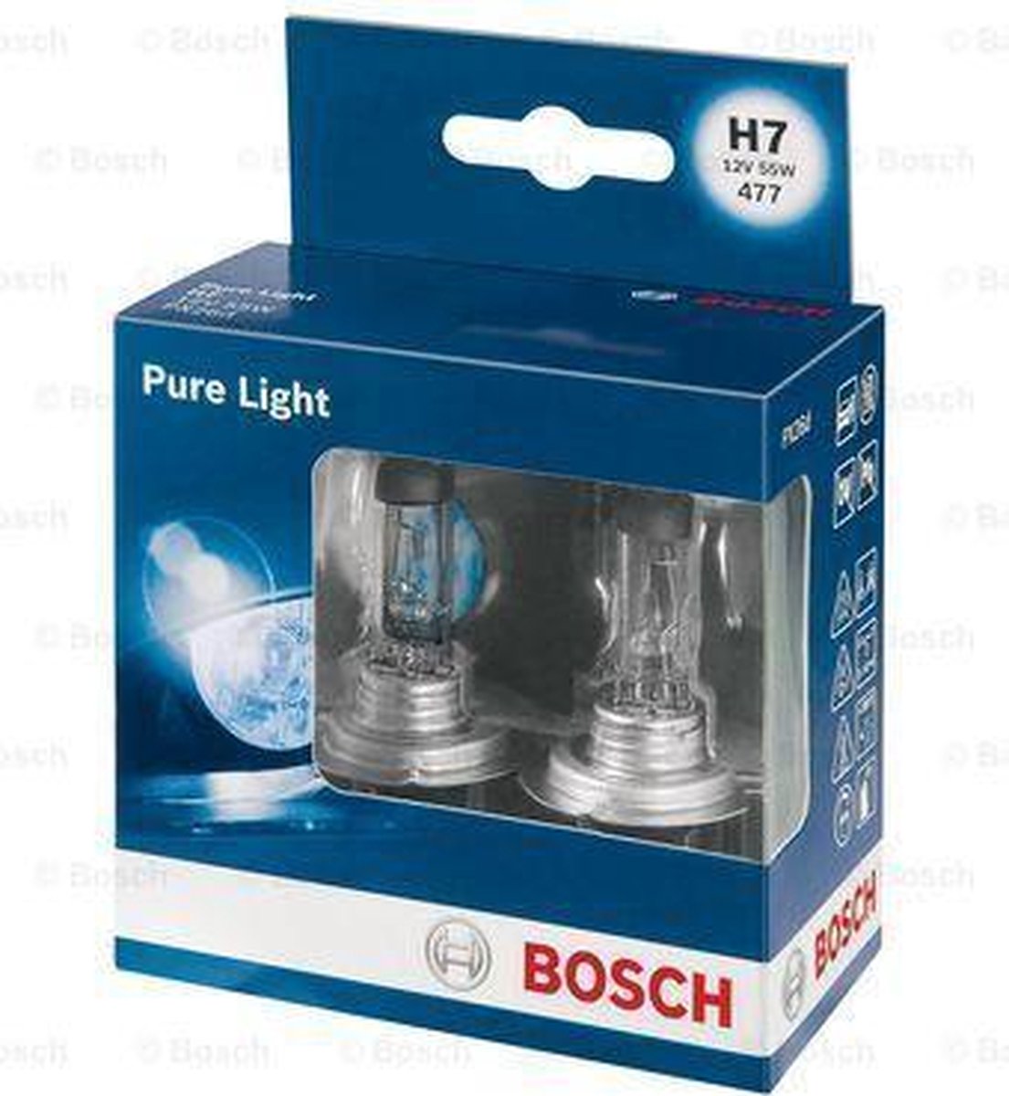 Bosch H7 Pure Light 12V 55W PX26D 477 1987301406