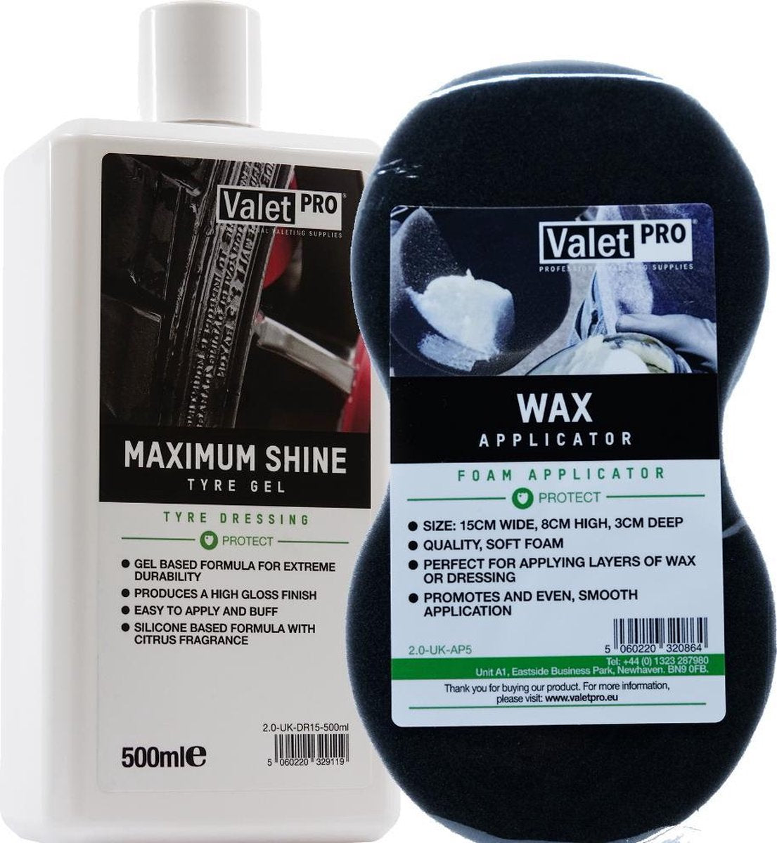 Valet Pro - Maxium Tyre Shine & Wax Pad -  twv € 31