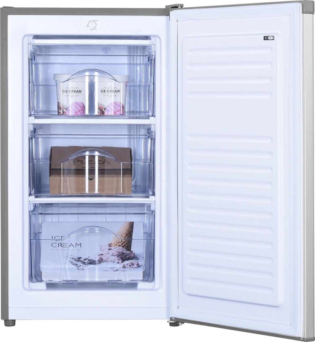 Primo PR104DV Tafelmodel Vriezer - 64L - A+/F - Zilver