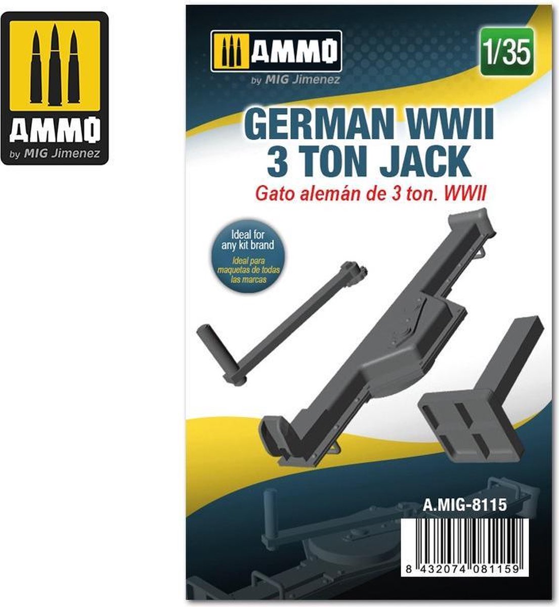 Mig - 1/35 German Wwii 3 Ton Jack (3/21) * - modelbouwsets