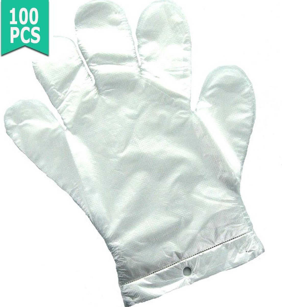 HDPE wegwerp handschoenen met ophang gat – 100 stuks
