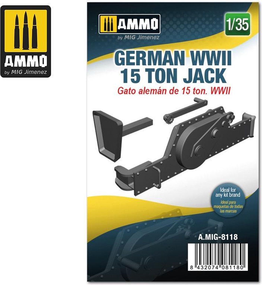 Mig - 1/35 German Wwii 15 Ton Jack (3/21) * - modelbouwsets