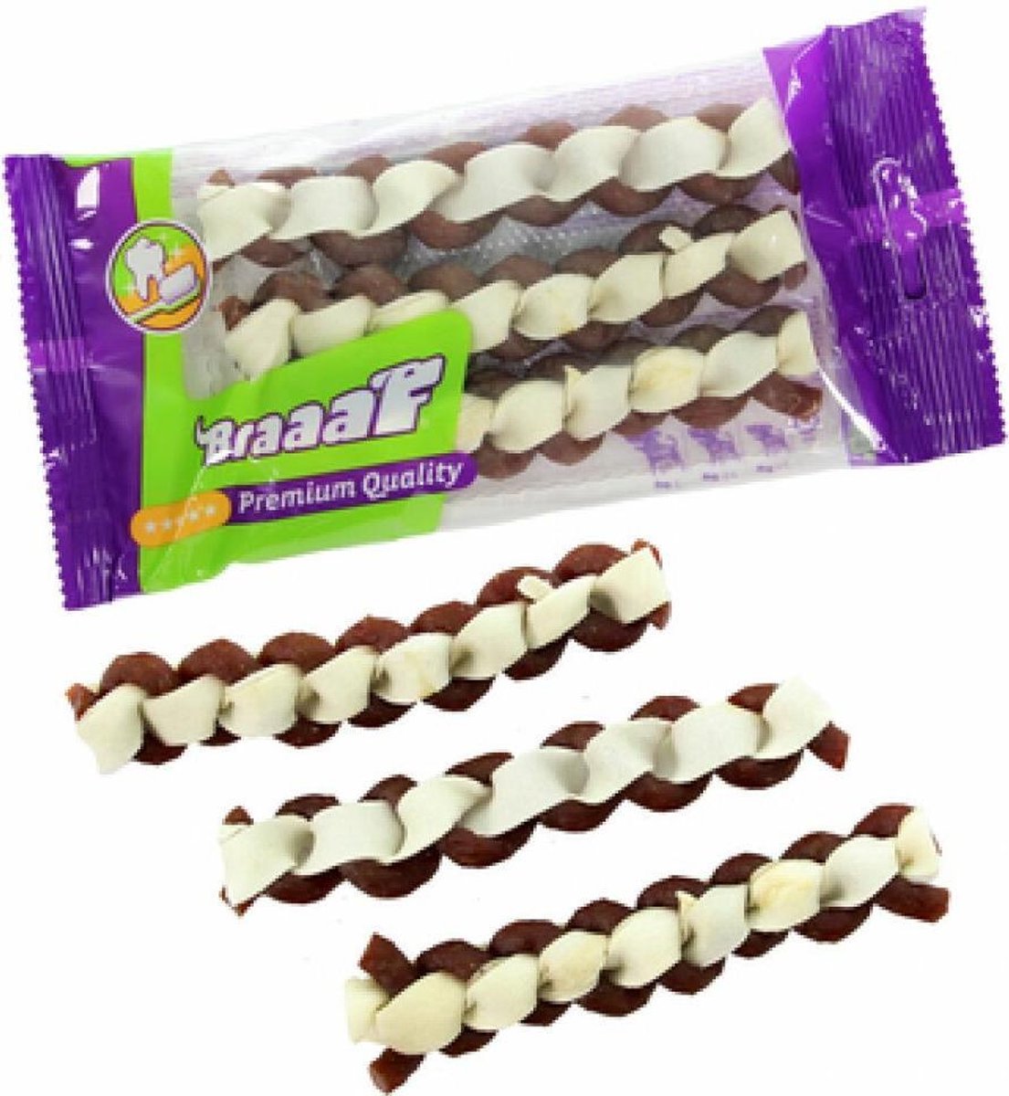 Braaaf double twister 12 cm - 1 ST à 3 ST