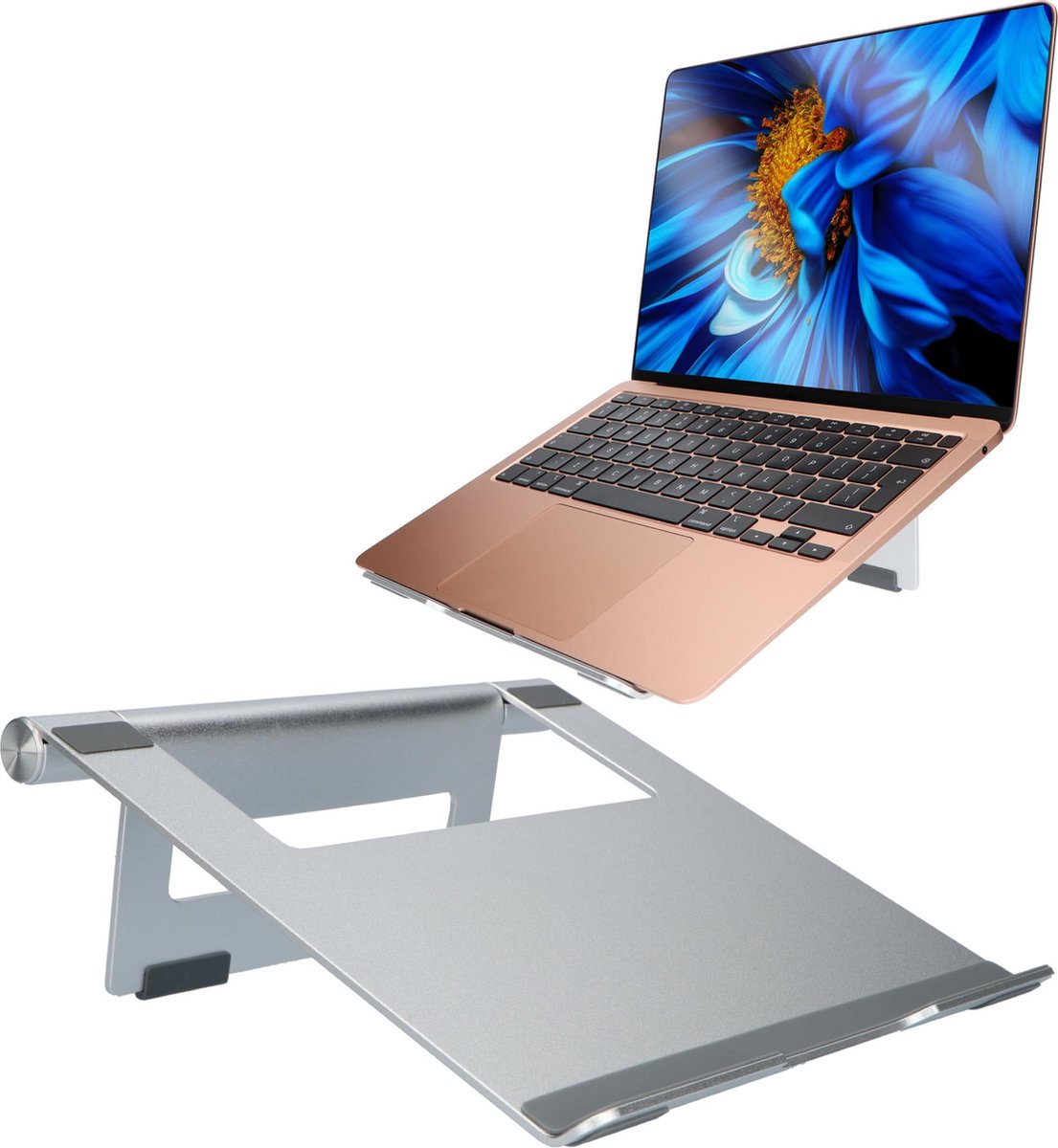 KLOBE® Laptopstandaard - Laptoptafel - Laptop Stand - Tablethouder - 10 tot 17 inch - Verstelbaar