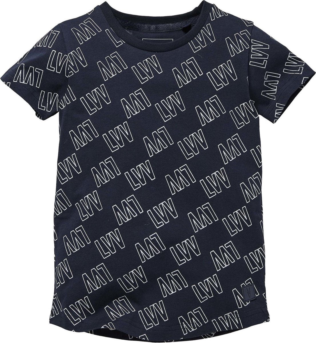 Levv shortsleeve Neymar donker blauw met witte tekst voor jongens - maat 98