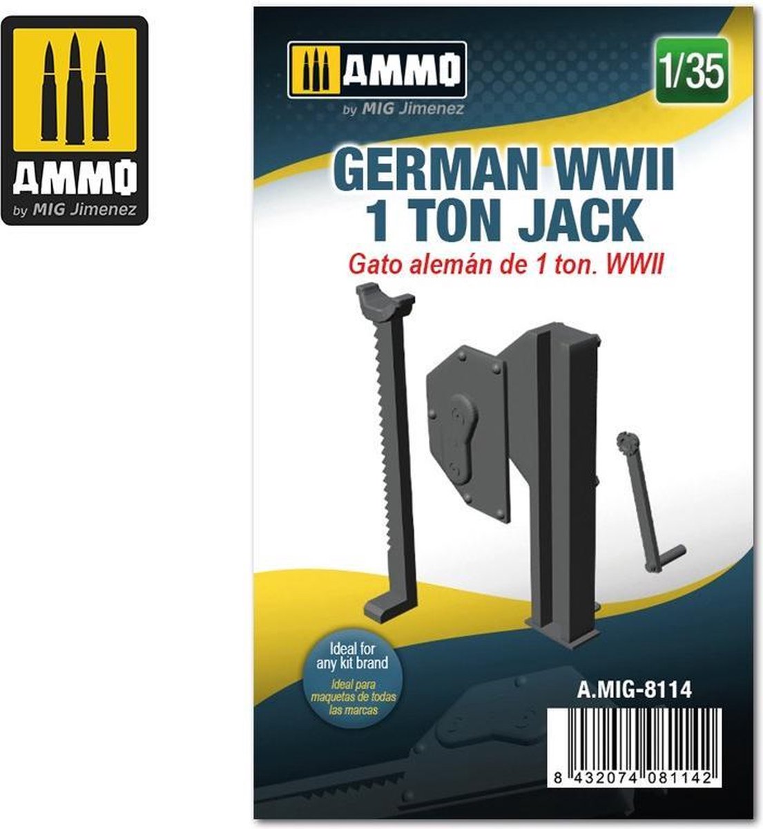 Mig - 1/35 German Wwii 1 Ton Jack (3/21) * - modelbouwsets