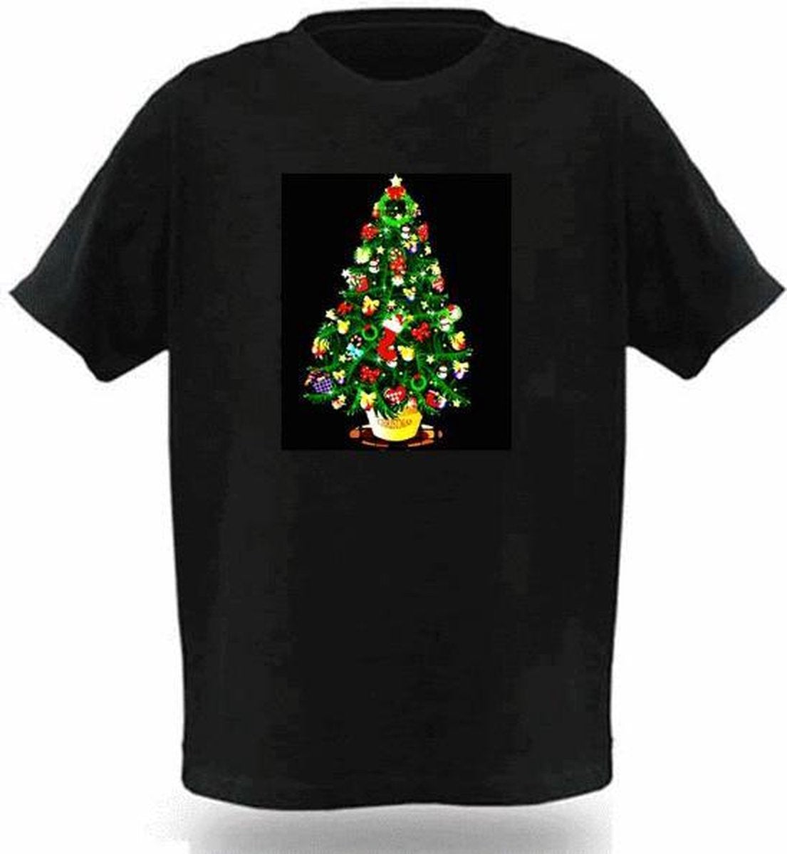 LED - Equalizer - T-SHIRT - Kerstboom - L