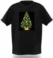 LED - Equalizer - T-SHIRT - Kerstboom - L