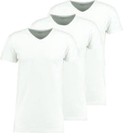 Zeeman heren T-shirt korte mouw - wit - maat M - 3 stuks