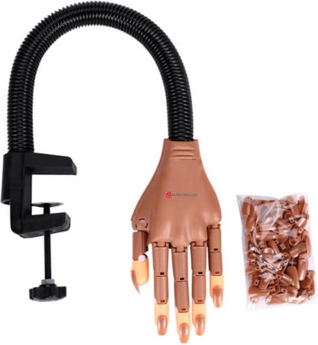 Dermarolling Professional Nailtrainer - Oefenhand Met 100 Kunstnagels