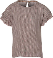 Levv shortsleeve Mara olijfgroen retroprint voor meisjes - maat 116