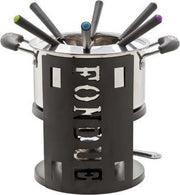 Fondueset met 6 fonduevorkjes - RVS Pot - Kaasfondue