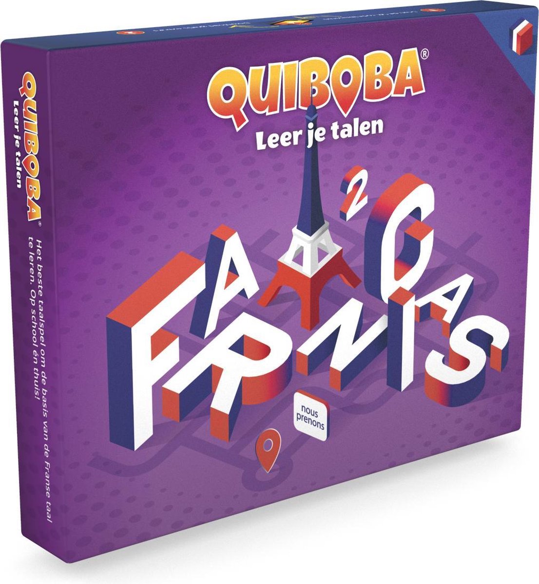 Frans taalspel (spel #2) - ideaal spel voor jong en oud om de basiskennis van de Franse taal te leren inclusief kaarten en podcast