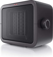 Brandson - luchtverhitter met 2 verwarmingsniveaus - 1500 watt - ventilatorfunctie - regelbare thermostaat - keramische verwarming - oververhittingsbeveiliging - voor badkamer bureau woonkamer - energiebesparend stil