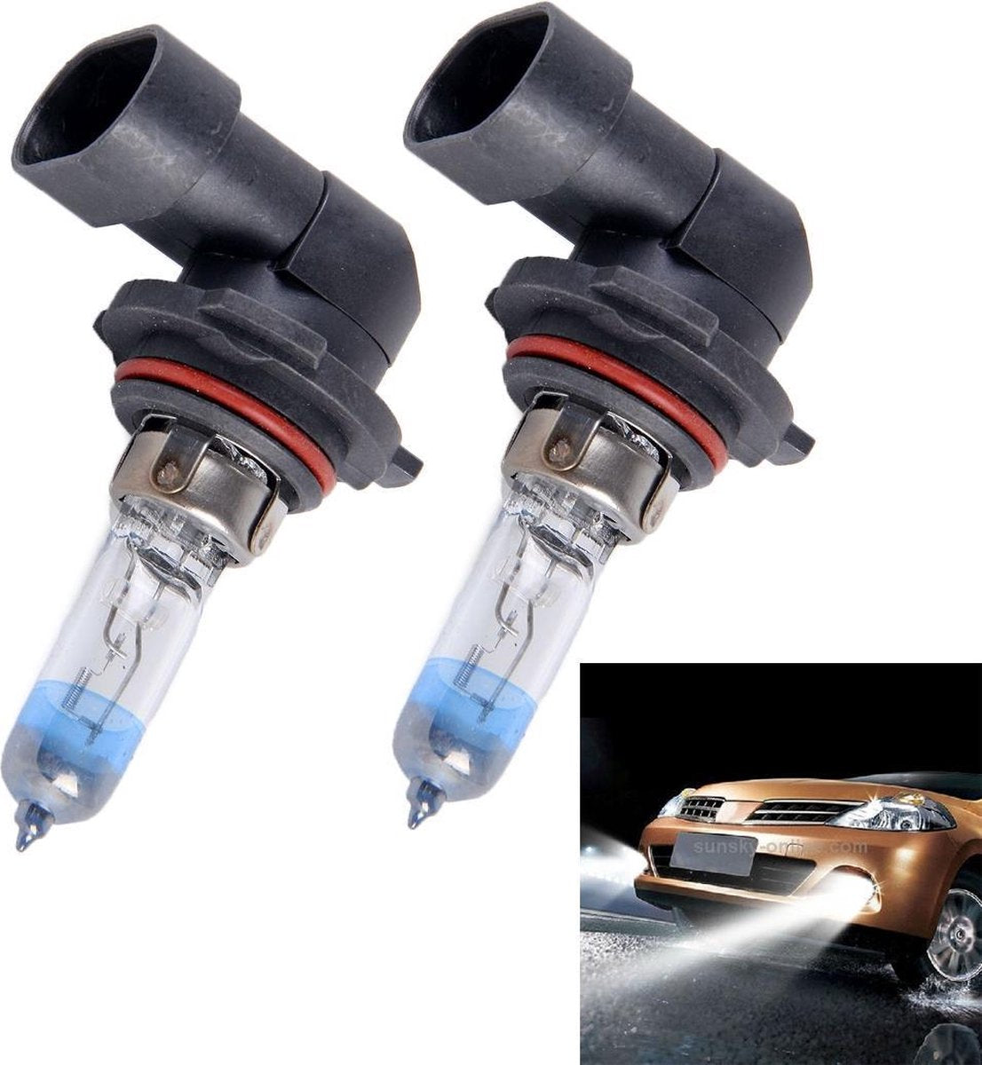 2 STUKS 9006 Halogeenkoplamp 12V 55W 1700 LM 4300K Warm wit licht