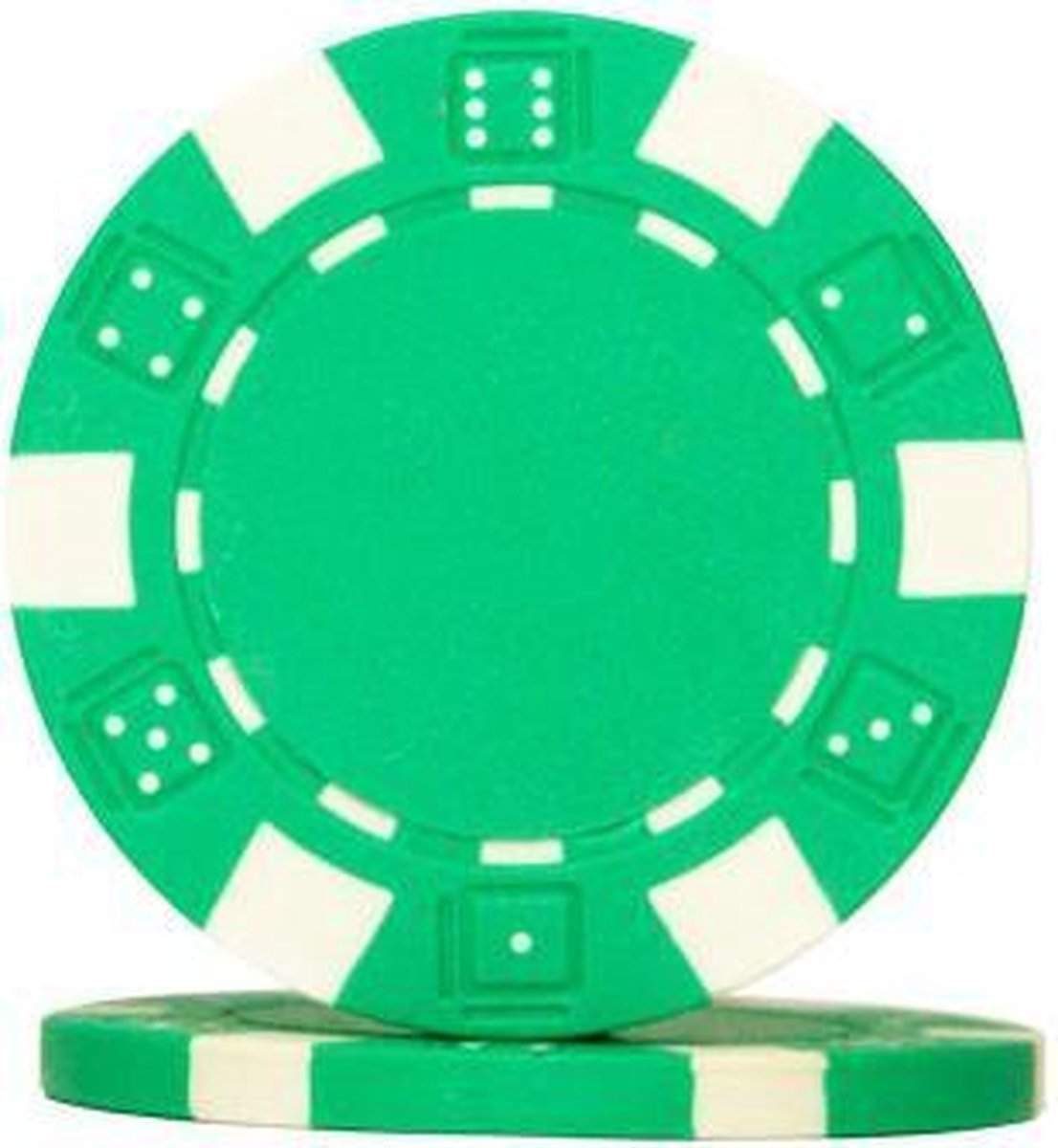 Pokerchip Dice Chip - Groen - 11