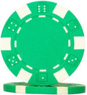Pokerchip Dice Chip - Groen - 11