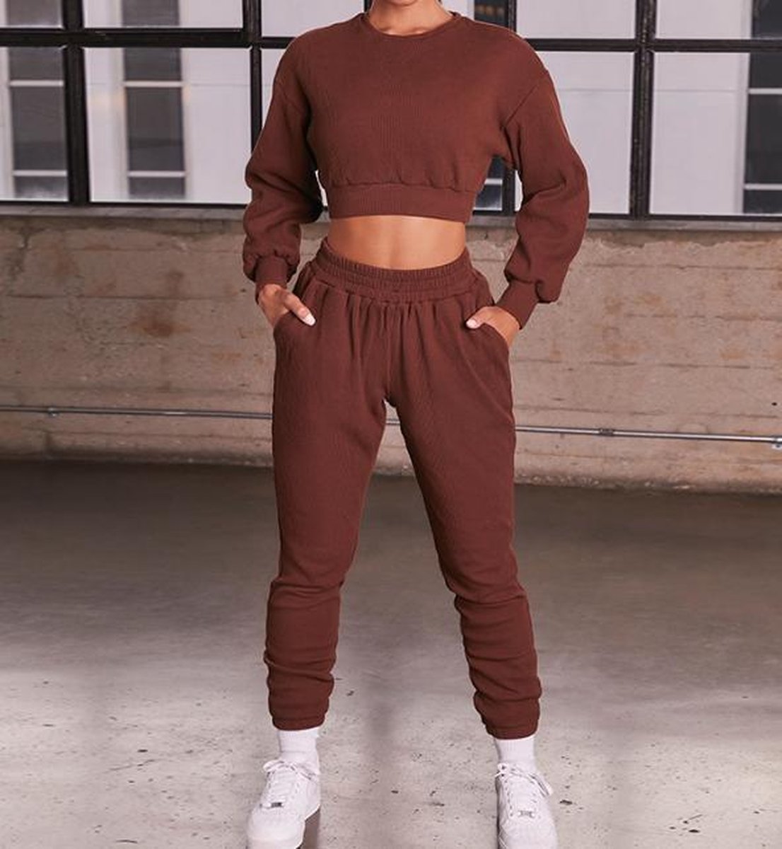 Lounge set | donker bruin | maat M