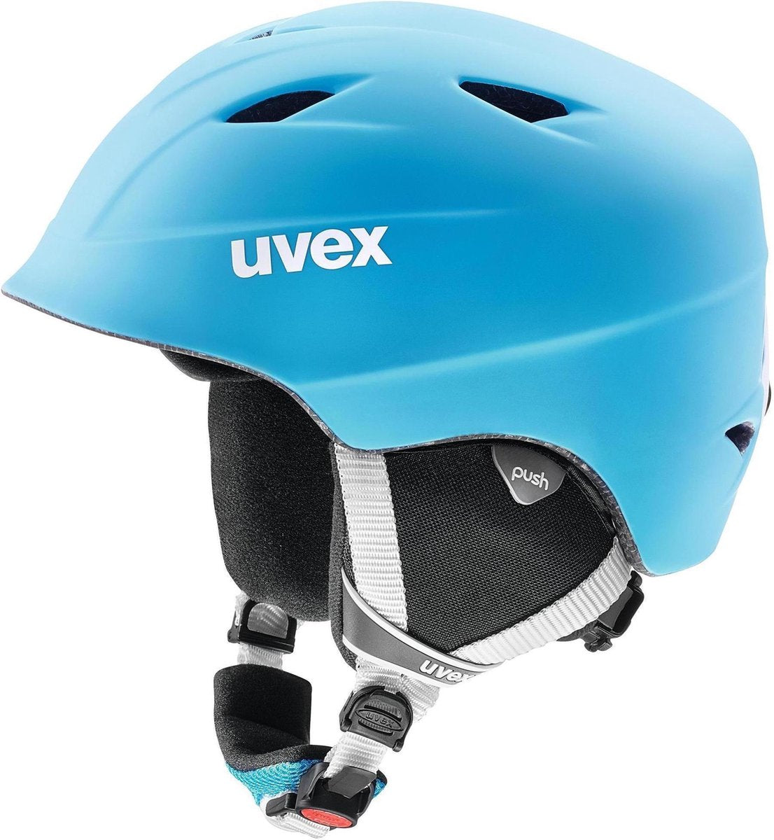 Uvex Airwing 2 Pro Skihelm Junior Liteblue White Matt 2019