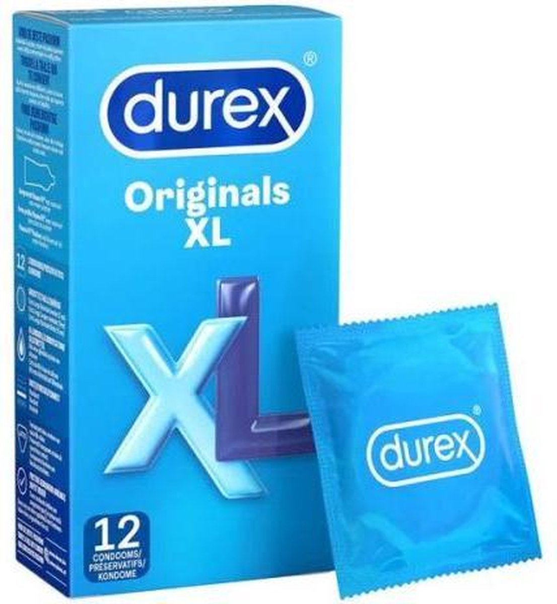 Durex XL Condooms - 12 stuks - Drogisterij - Condooms - Transparant - Discreet verpakt en bezorgd