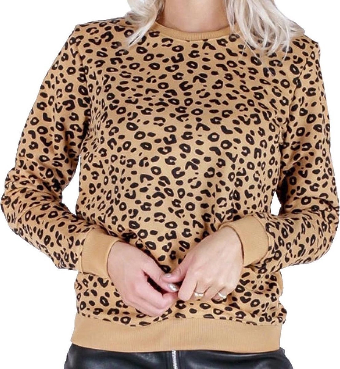 Colourful Rebel Sporttrui - Maat XS  - Vrouwen - bruin/zwart