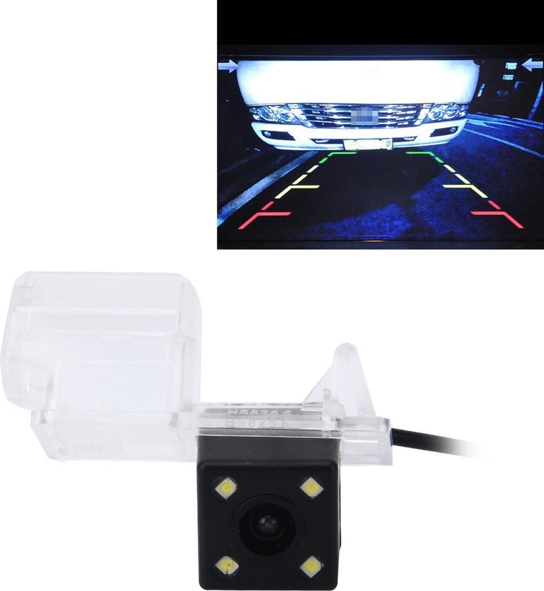 656x492 effectieve pixel NTSC 60Hz CMOS II waterdichte auto achteruitrijcamera achteruitrijcamera met 4 LED-lampen voor 2013/2015 versie Mondeo