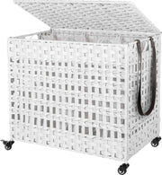 Wasmand met de hand gevlochten