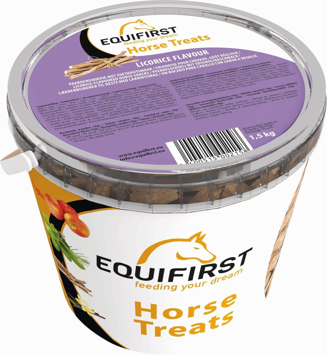 Equifirst paardensnoepjes zoethoutsmaak 1.5KG