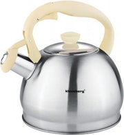 Klausberg 7043 Fluitketel 1.8 liter - Creme handvat