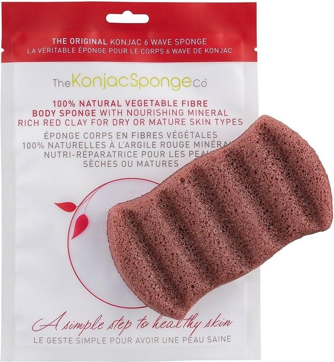 French Red Clay Bath Sponge