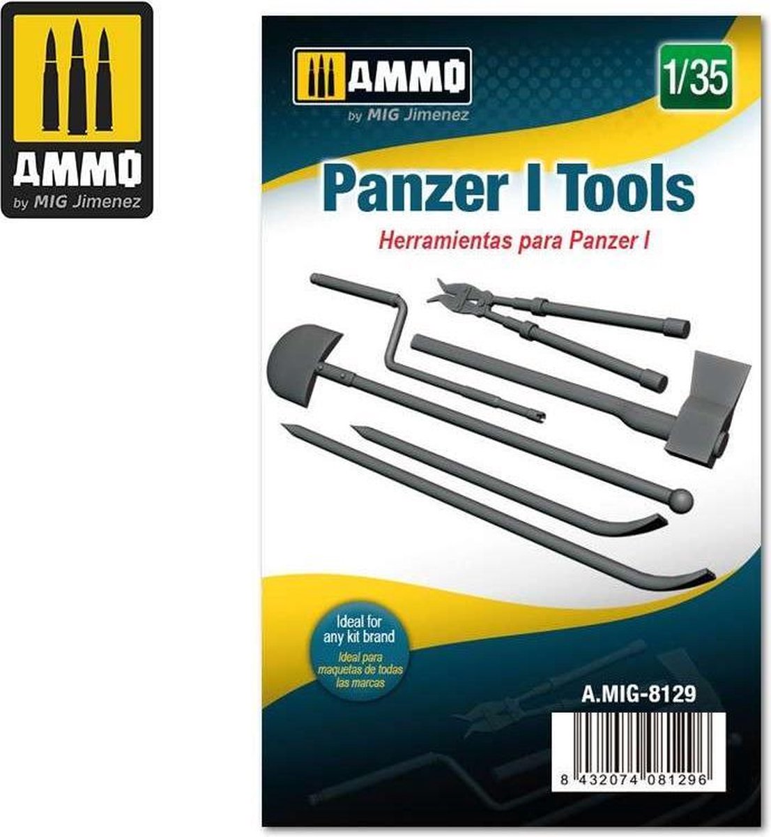 1:35 AMMO MIG 8129 Panzer I Tools Resin onderdeel
