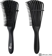 Afabs® Anti-klit Haarborstel | Detangler brush | Detangling brush | Kam voor Krullen | Kroes haar borstel | Zwart