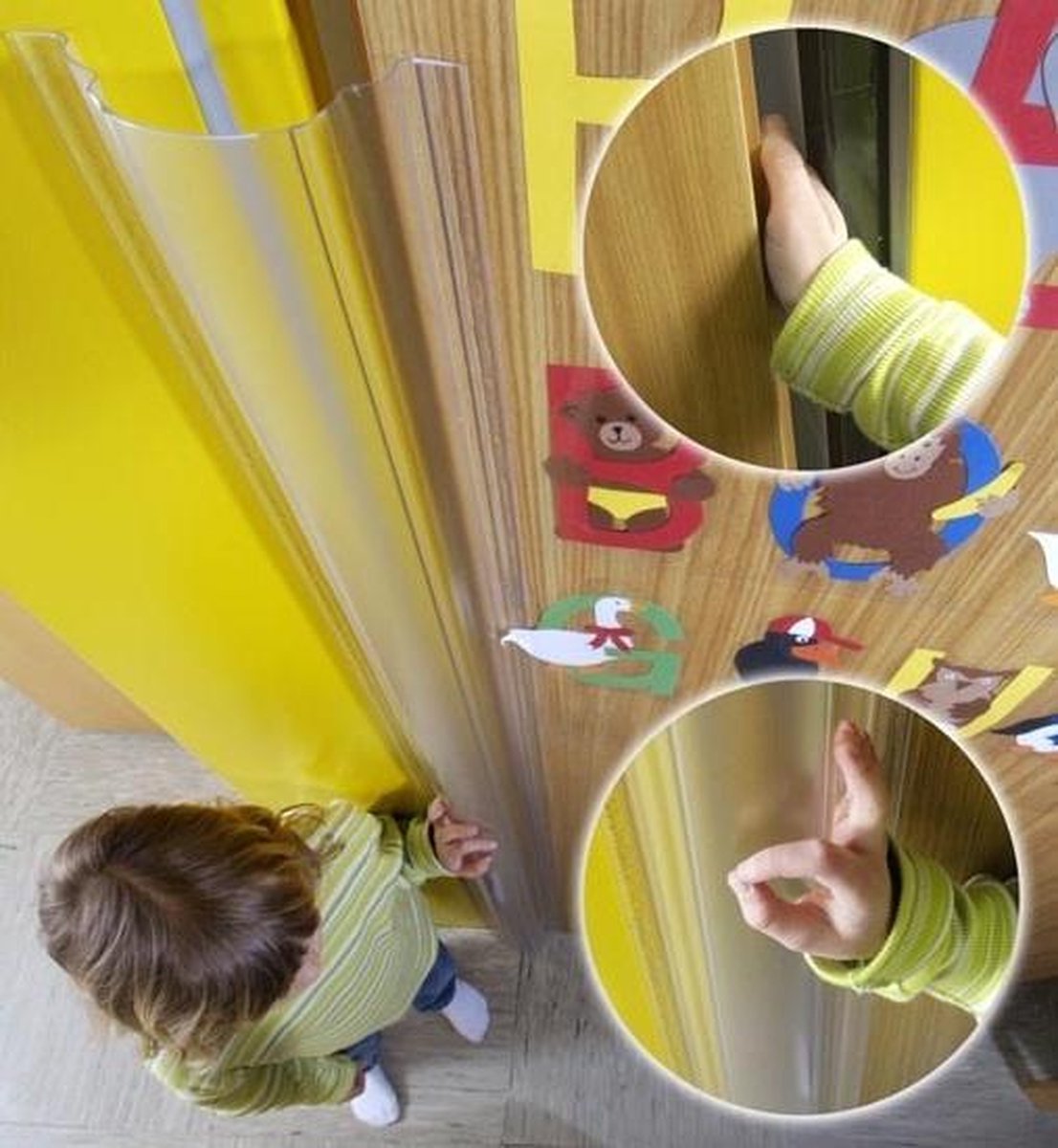 Jippie's - Finger Alert Deurstrips 180 cm - 2 stuks