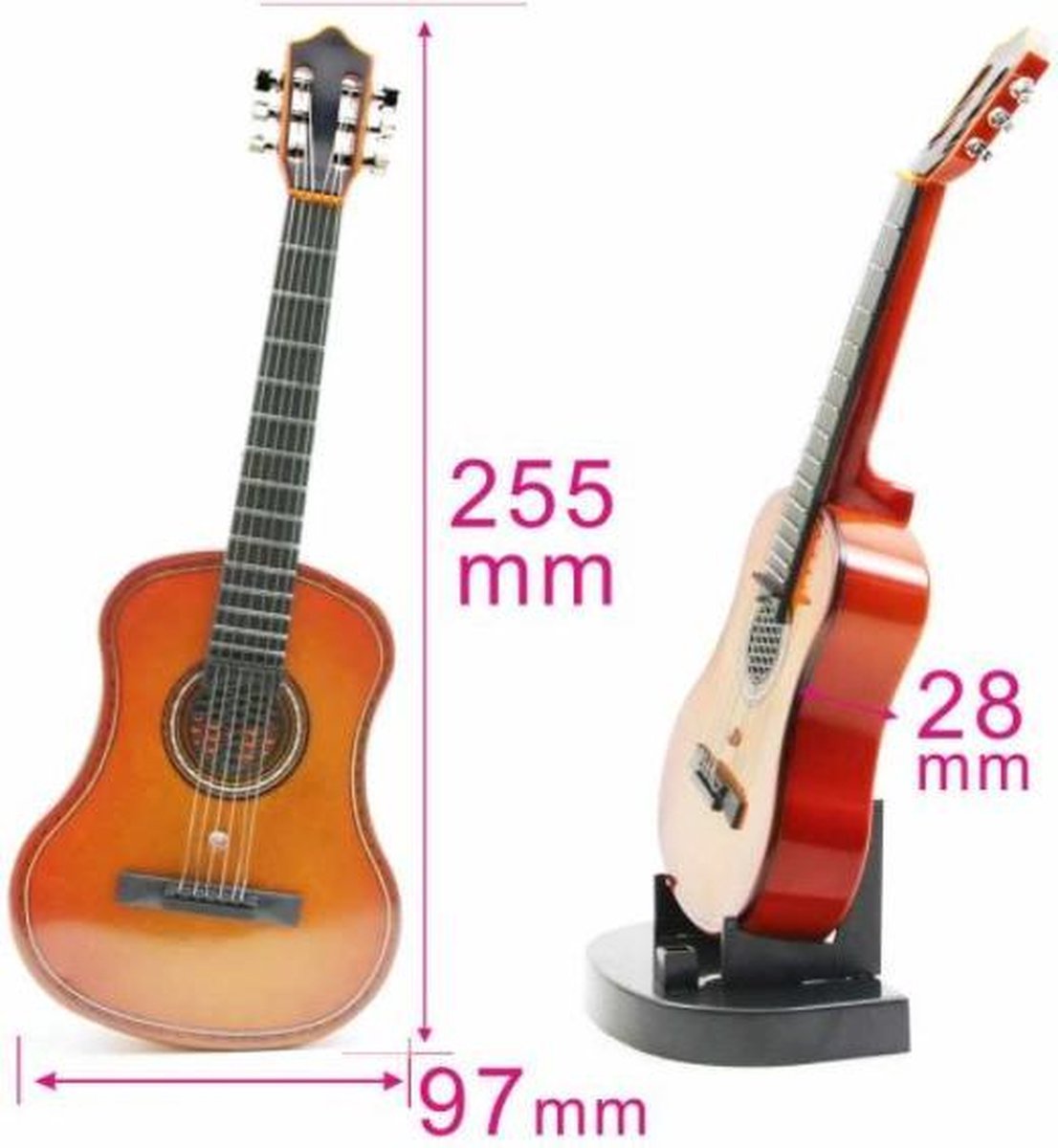 Akoestische gitaar met houder in muziekdoos| muziek | gitaar | instrument