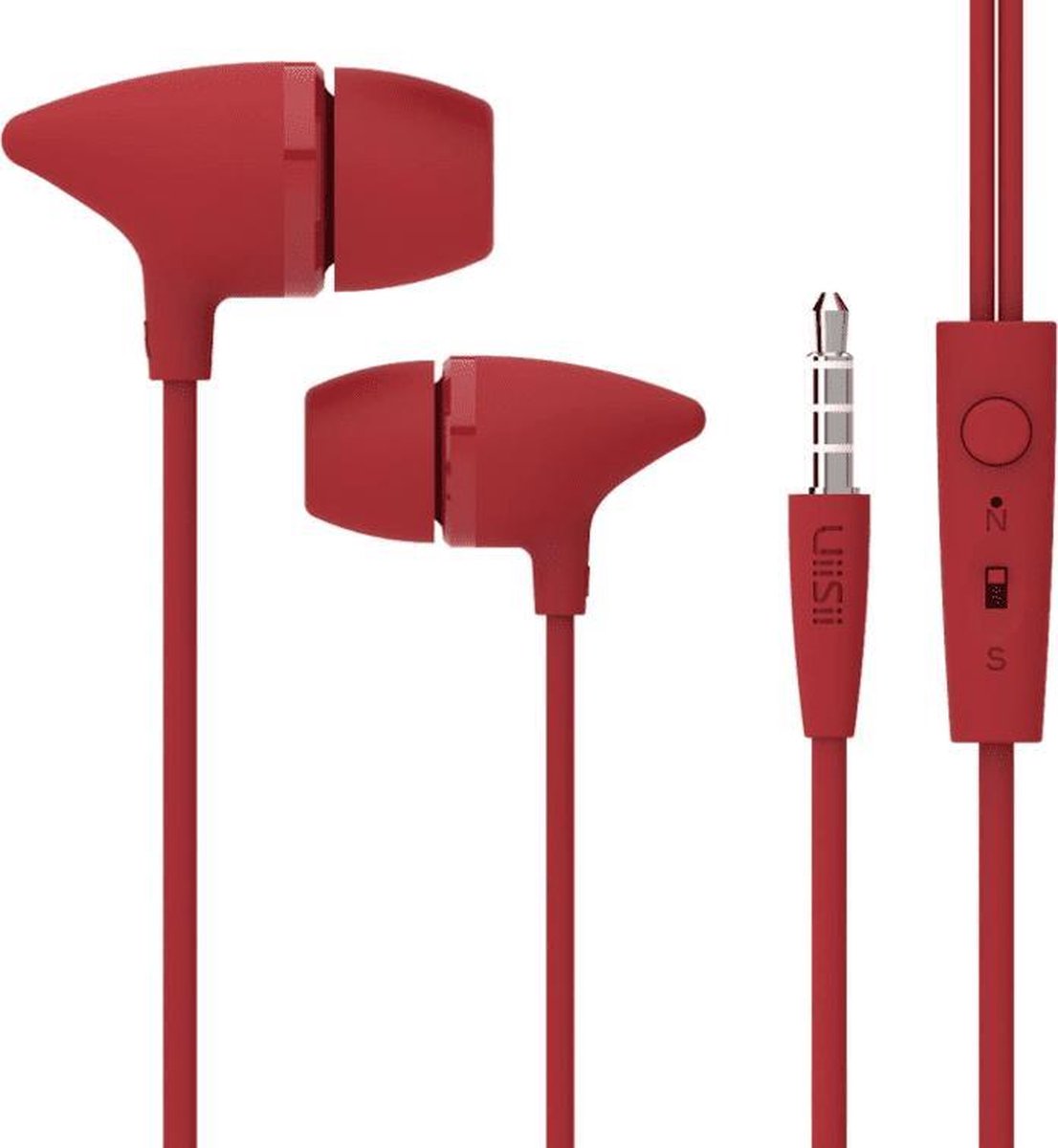 UiiSii C100 Rood - In-Ear Oordopjes - Unique design ook leuk voor kinderen - Geïnspireerd door Little Monsters