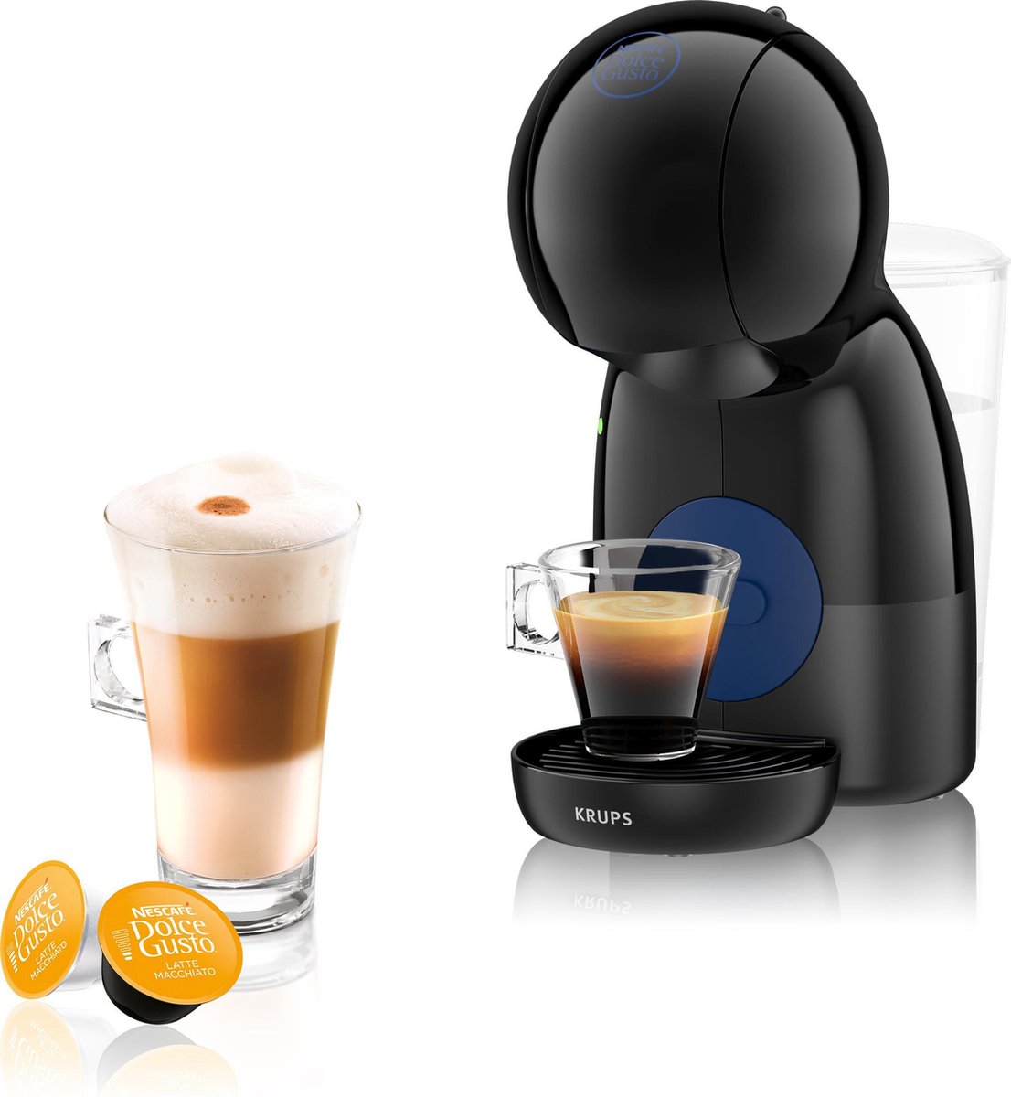 Krups NESCAFÉ® Dolce Gusto® Piccolo XS KP1A08 - Handmatige koffiecupmachine - Zwart/blauw